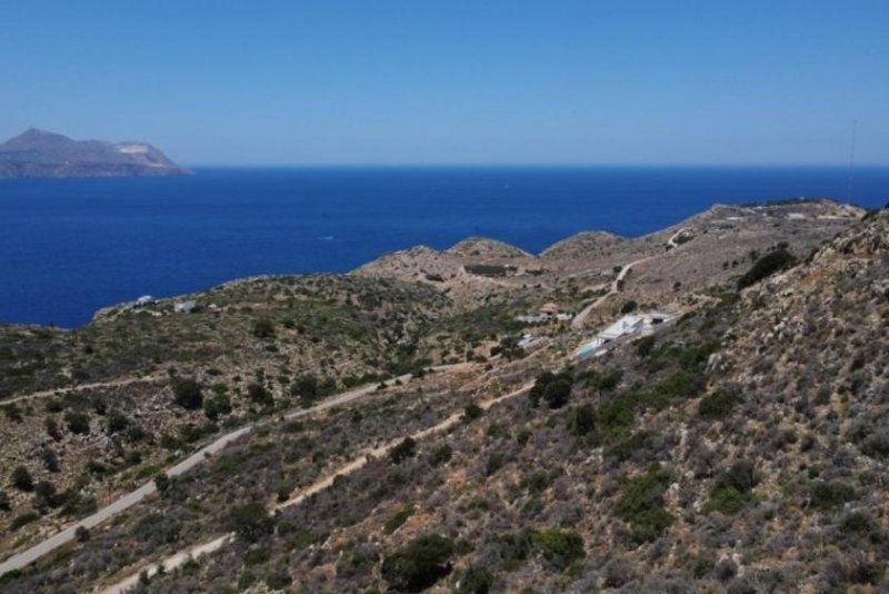 Kokkino Chorio Kreta, Kokkino Chorio: Ruhiges Hanggrundstück mit ewigem Meerblick zu verkaufen Grundstück kaufen